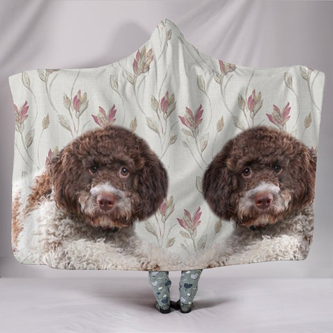 Lagotto Romagnolo Dog Print Hooded Blanket