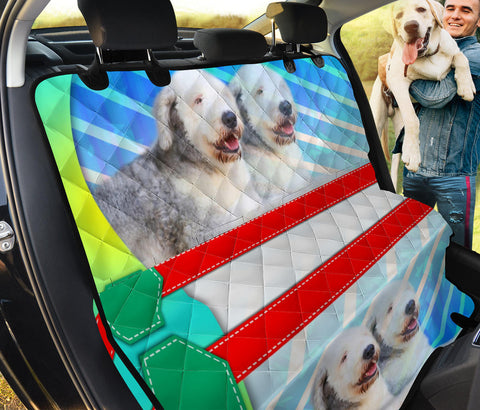 Cute Old English Sheepdog Print Pet Seat Covers