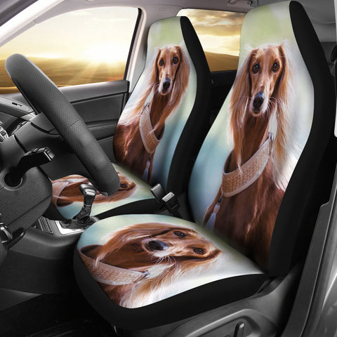 Lovely Saluki Dog Print Car Seat Covers