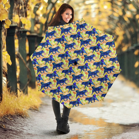 Finnish Spitz Patterns Print Umbrellas