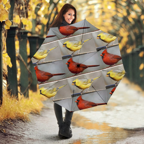 Cardinals birds Print Umbrellas