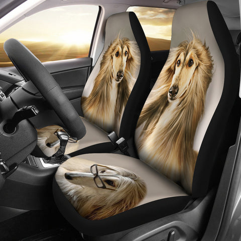 Afghan Hound Dog Print Car Seat Covers