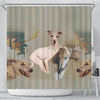 Italian Greyhound Print Shower Curtain