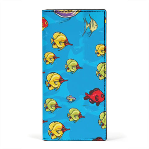 Fish Print Women's Leather Wallet