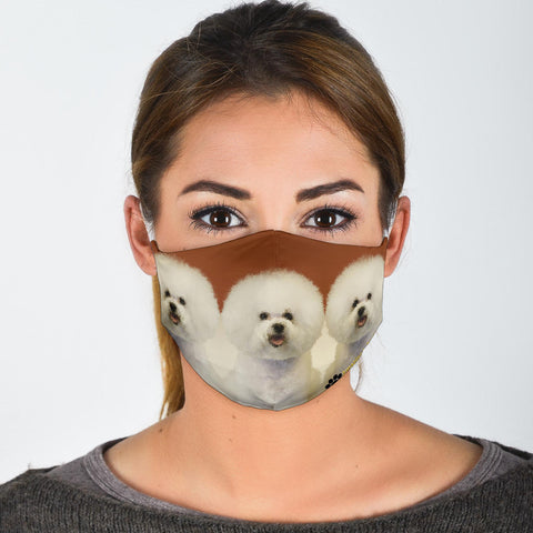 Bichon Frise Print Face Mask- Limited Edition