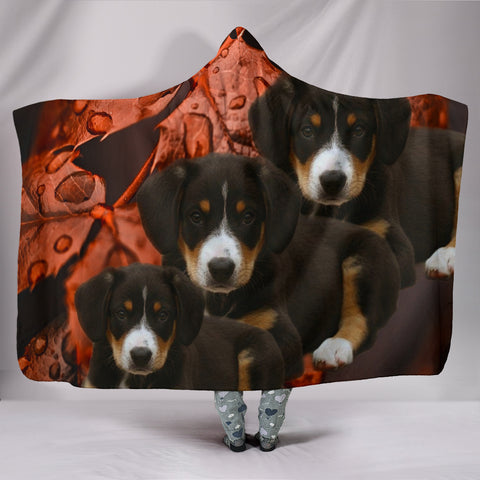 Entlebucher Mountain Dog Print Hooded Blanket