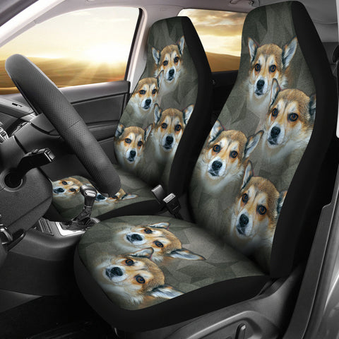 Norwegian Lundehund Print Car Seat Covers