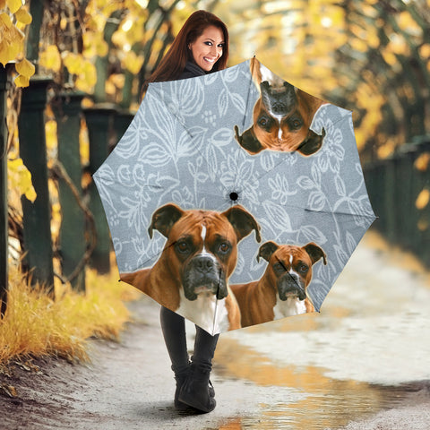 Lovely Boxer Dog Print Umbrellas