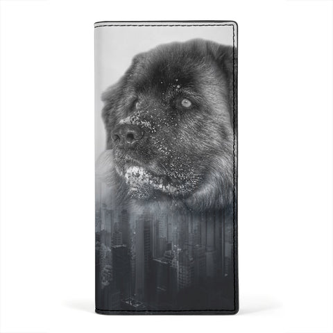 Leonberger Print Women's Leather Wallet