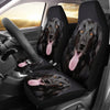 Black Hovawart Dog Print Car Seat Covers