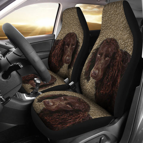 American Water Spaniel Dog Print Car Seat Covers
