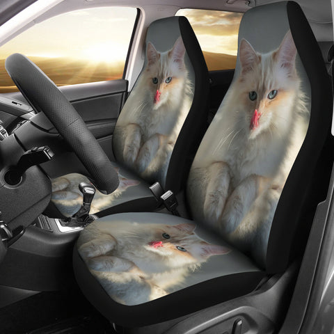 Cute Birman Cat Print Car Seat Covers