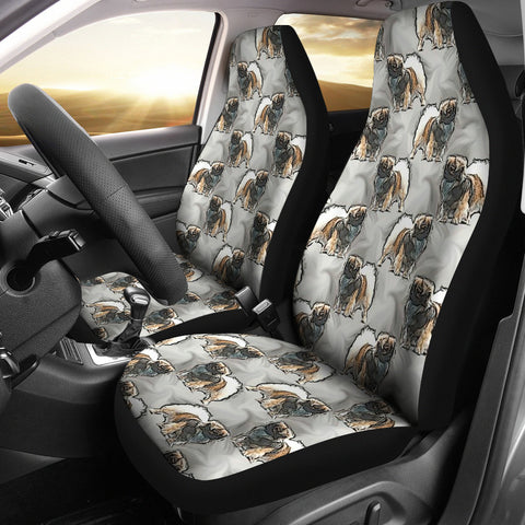 Tibetan Spaniel Patterns Print Car Seat Covers