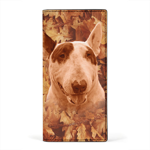 Cute Bull Terrier Print Women's Leather Wallet