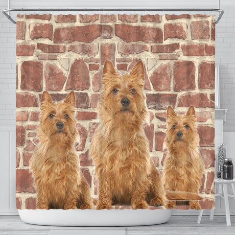 Australian Terrier Print Shower Curtains