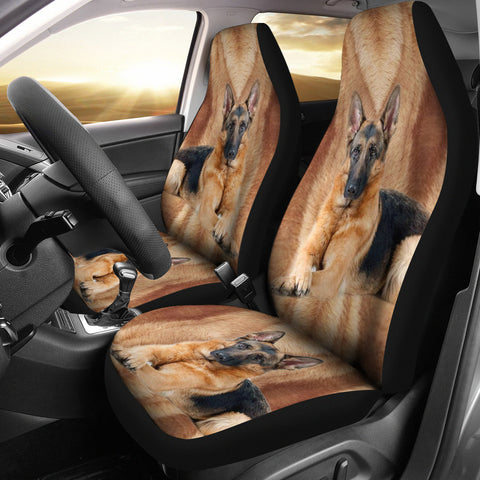 German Shepherd Dog Print Car Seat Covers