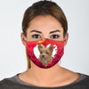 Australian Terrier On Heart Print Face Mask