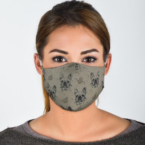 French Bulldog Patterns Print Face Mask