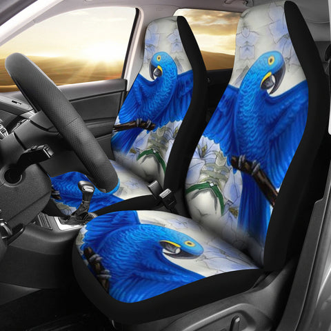 Hyacinth macaw Parrot Print Car Seat Covers