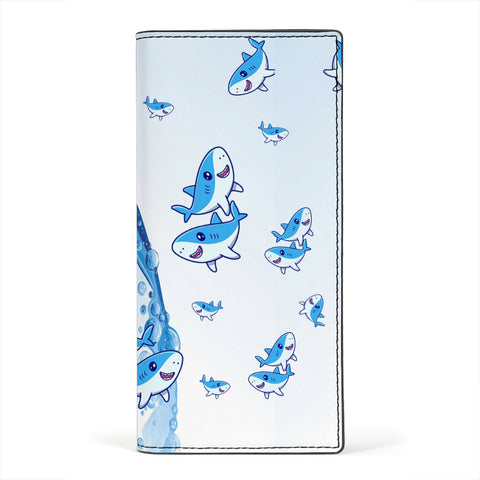 Shark Fish Print Women's Leather Wallet