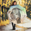 English Longhorn Cattle (Cow) Print Umbrellas