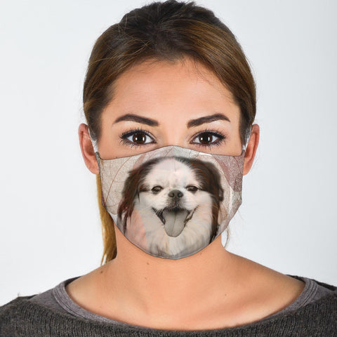 Japanese Chin Print Face Mask