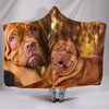 Dogue De Bordeaux Print Hooded Blanket