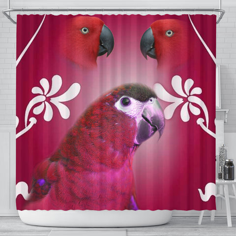 Minimacaw Parrot Print Shower Curtain
