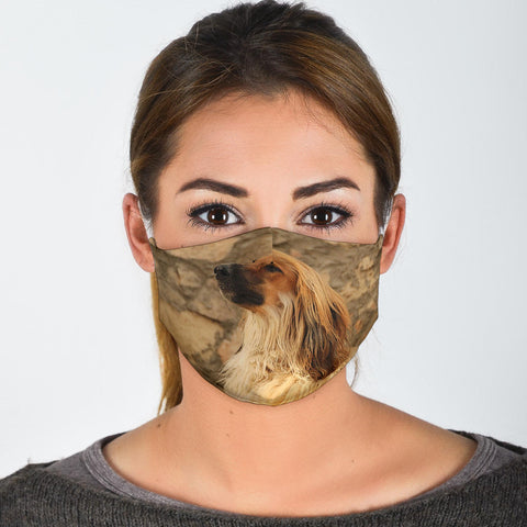 Amazing Afghan Hound Print Face Mask