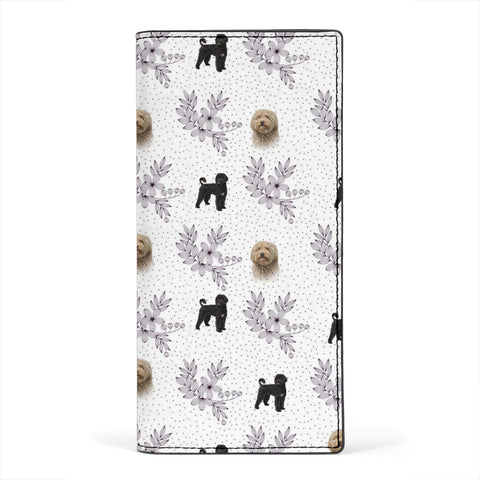 Barbet Dog Print Women's Leather Wallet