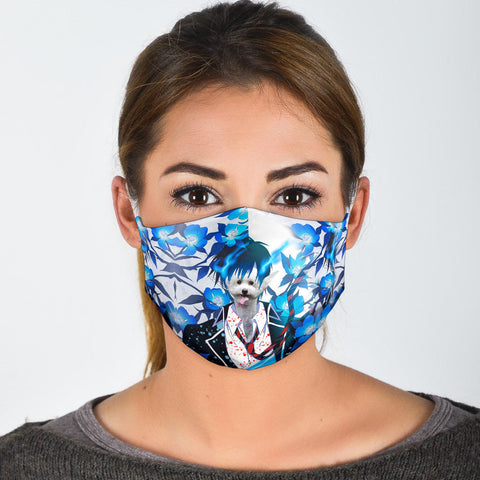 Cute Bichon Frise Print Face Mask