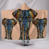 Amazing Elephant Art Print Hooded Blanket