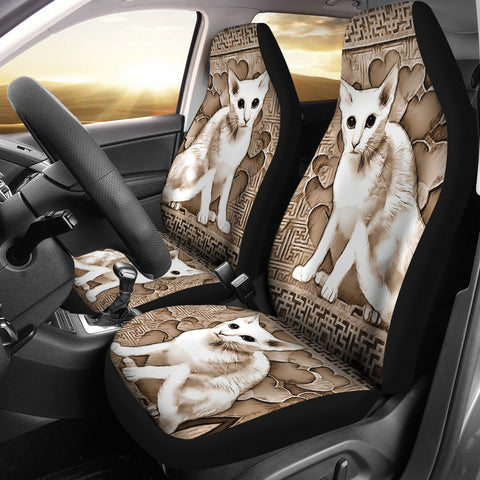 Oriental Shorthair Cat Print Car Seat Covers