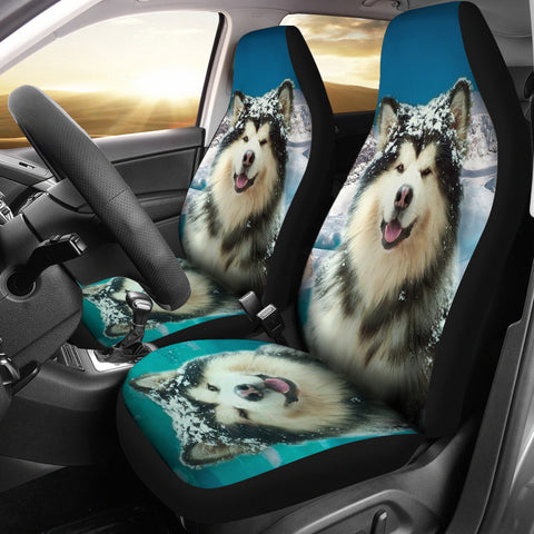 Alaskan Malamute Print Car Seat Covers