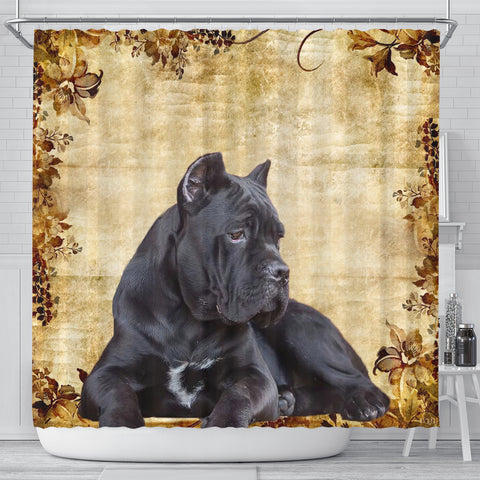 Cute Cane Corso Print Shower Curtains