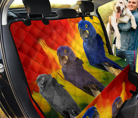 Hyacinth Macaw Print Pet Seat Covers