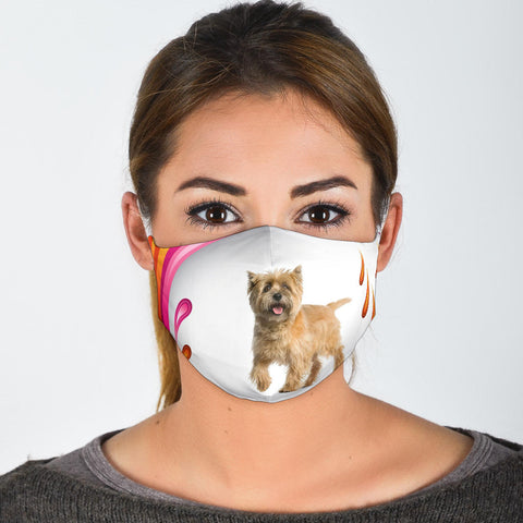 Cute Cairn Terrier Print Face Mask