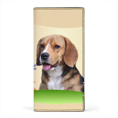 Cute Beagle Dog Print Women's Leather Wallet