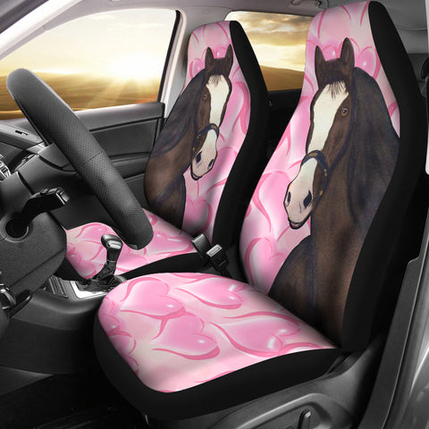 Clydesdale horse Love Print Car Seat Covers
