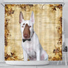 Bull Terrier Print Shower Curtains