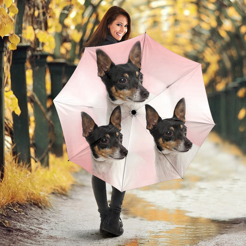 Toy Fox Terrier Print Umbrellas