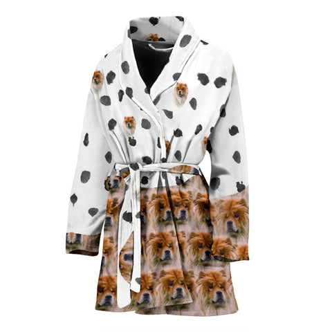 Chow chow Dog Print Women's Bath Robe