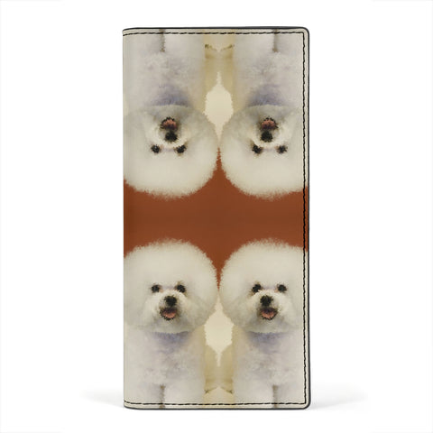 Bichon Frise Print Women's Leather Wallet