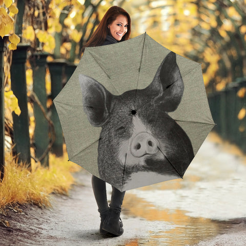 Berkshire Pig Print Umbrellas