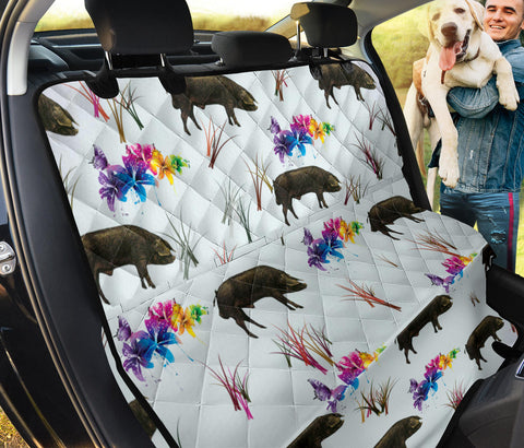 Large Black Pig Patterns Print Pet Seat Covers