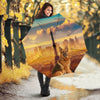 German Shepherd And Eiffel Tower Print Umbrellas