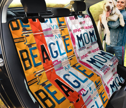 Beagle Mom Print Pet Seat Covers