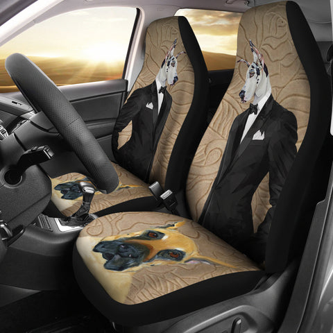 Great Dane Print Car Seat Covers