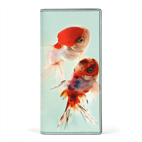 Oranda Goldfish Print Women's Leather Wallet