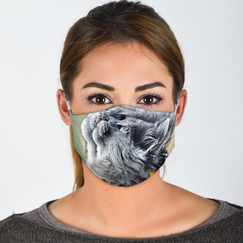 Amazing Nebelung Cat Print Face Mask